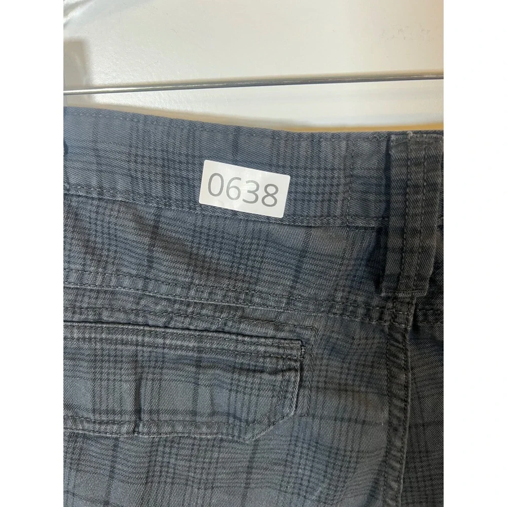 RedHead Mens Cargo Shorts Plaid Dark Grey 38